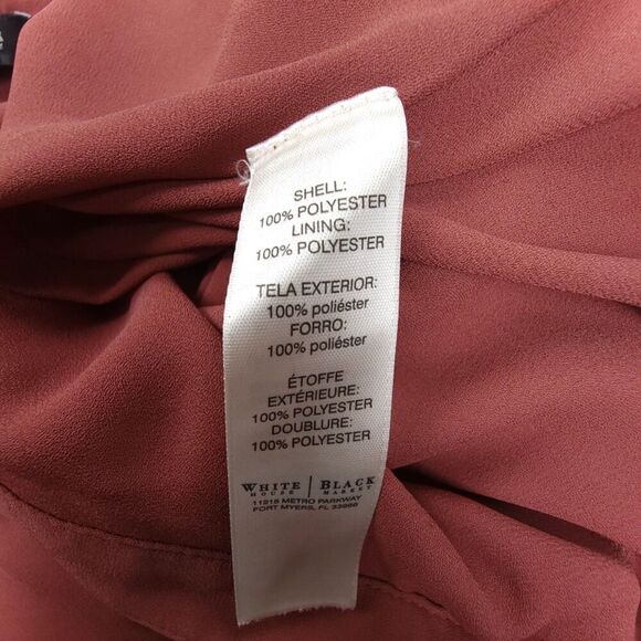 WHITE HOUSE BLACK MARKET Flowy Asymmetric Maxi Skirt Terra Rosa Lagenlook Boho - Picture 8 of 8